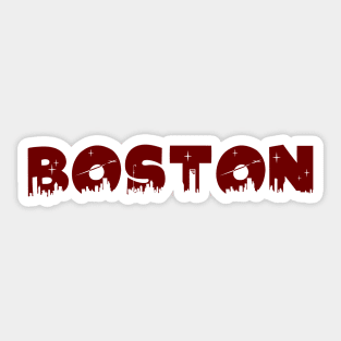 Boston Cityscape Sticker